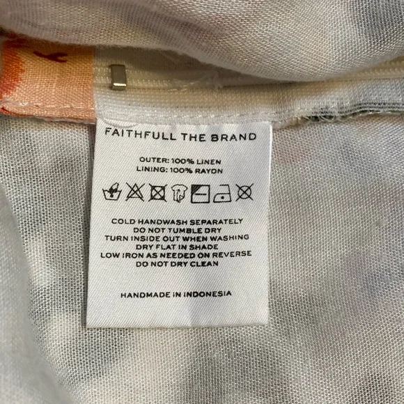 EUC Faithful the Brand floral-print skort shorts - no belt Size 12 - Picture 8 of 12